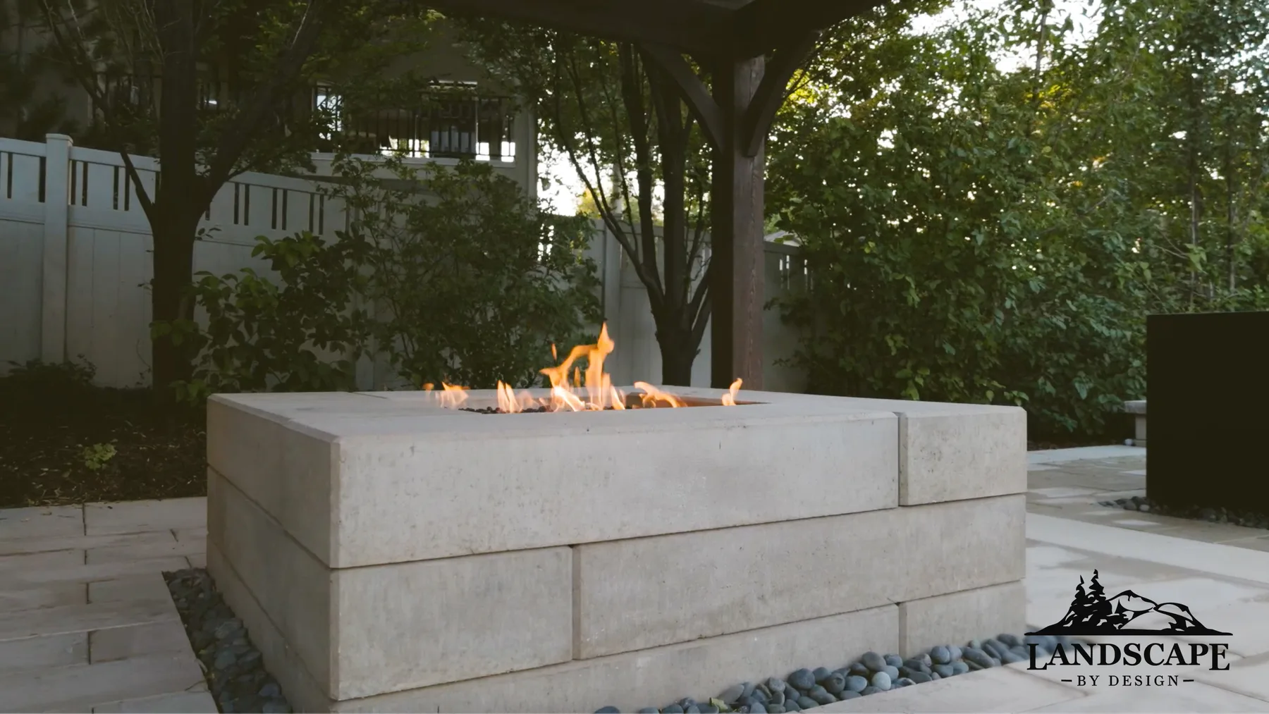 Custom stone fireplaces that anchor your outdoor living room with warmth and architectural presence.