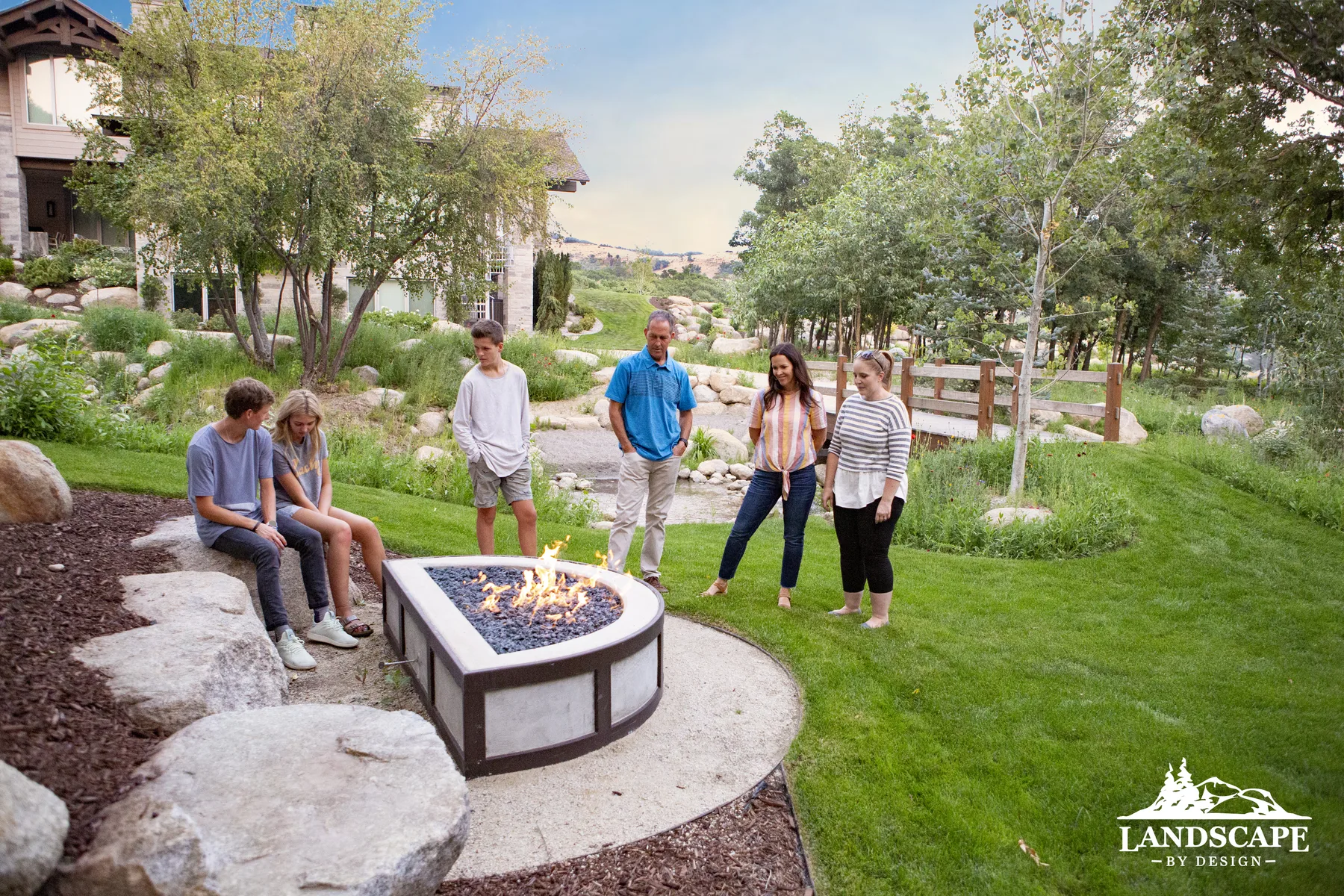 Craft/Fire/Outdoor Firepit And People