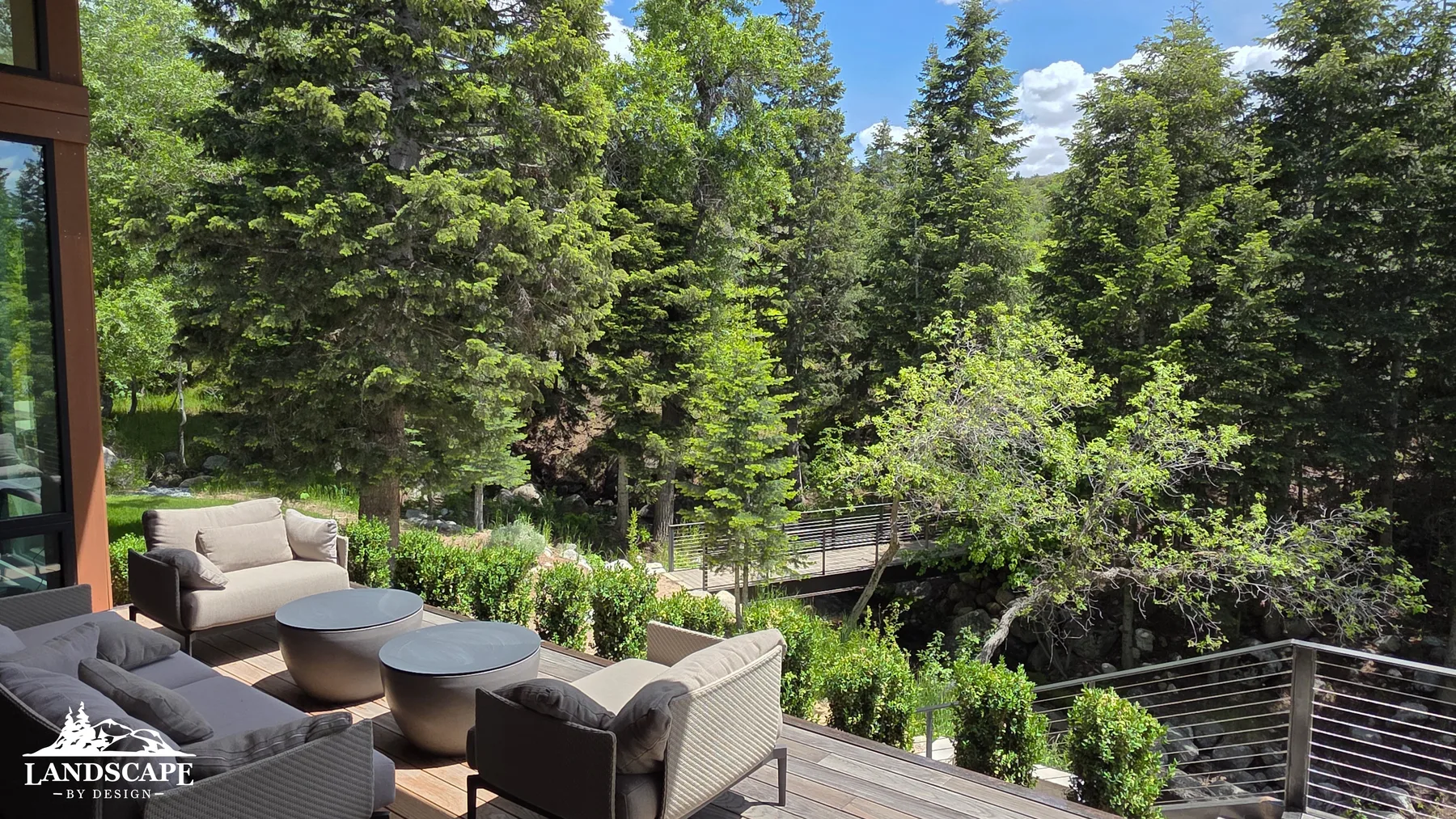 Craft/Hardscape/Decks/Deck And Trees