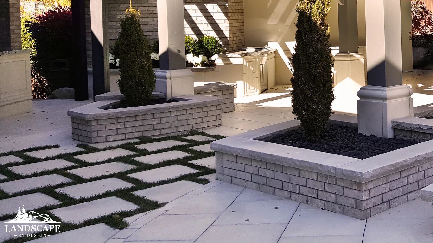 Intricate paver patterns that elevate every walkway and patio.