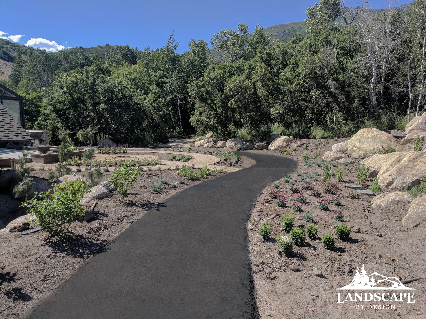 Craft/Hardscape/Floors/Paved Path Through Planters