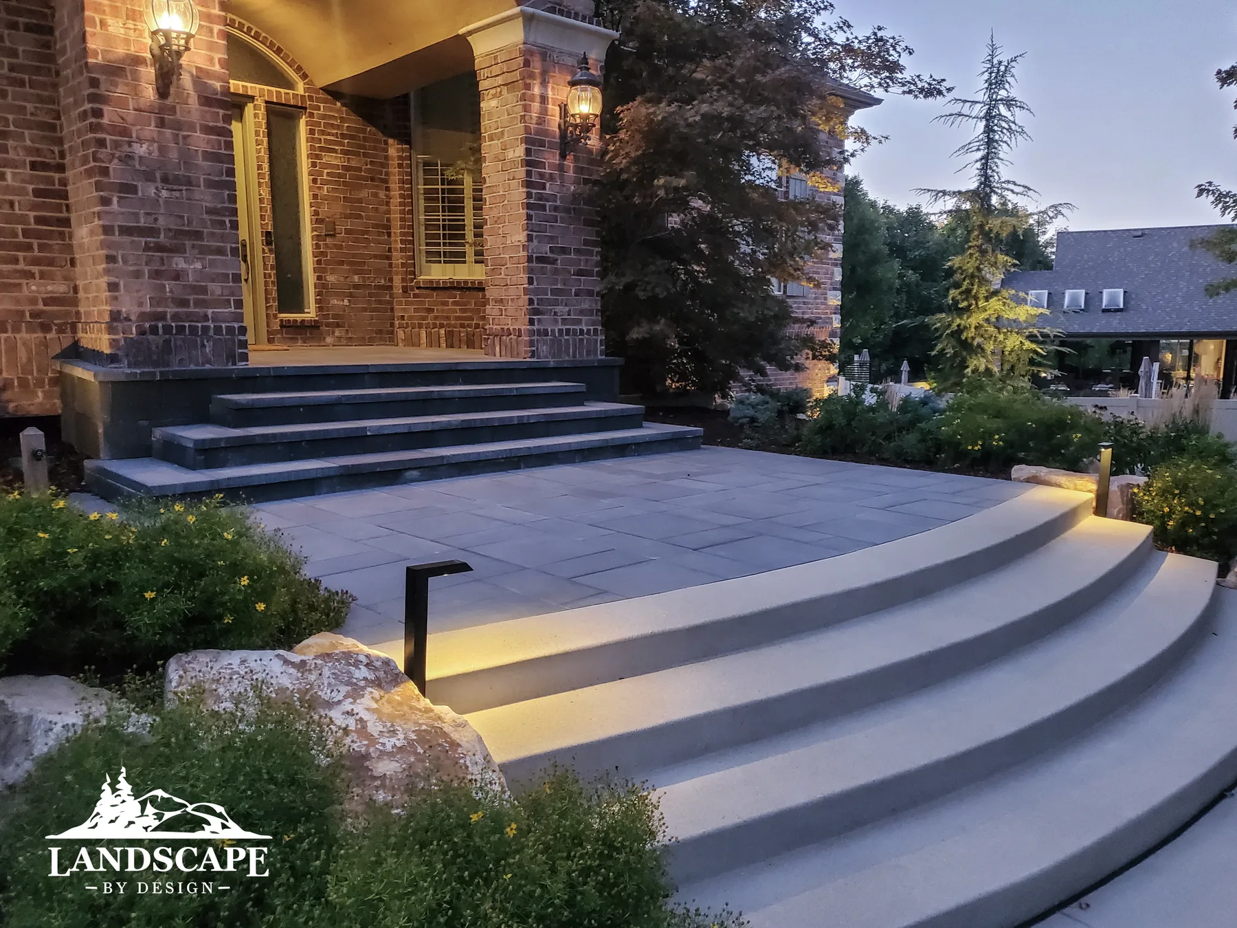 Craft/Lighting/Front Entry Steps With Lights