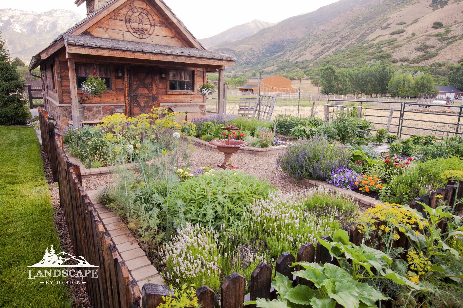 Craft/Planting/Backyard Cabin Fenced Garden
