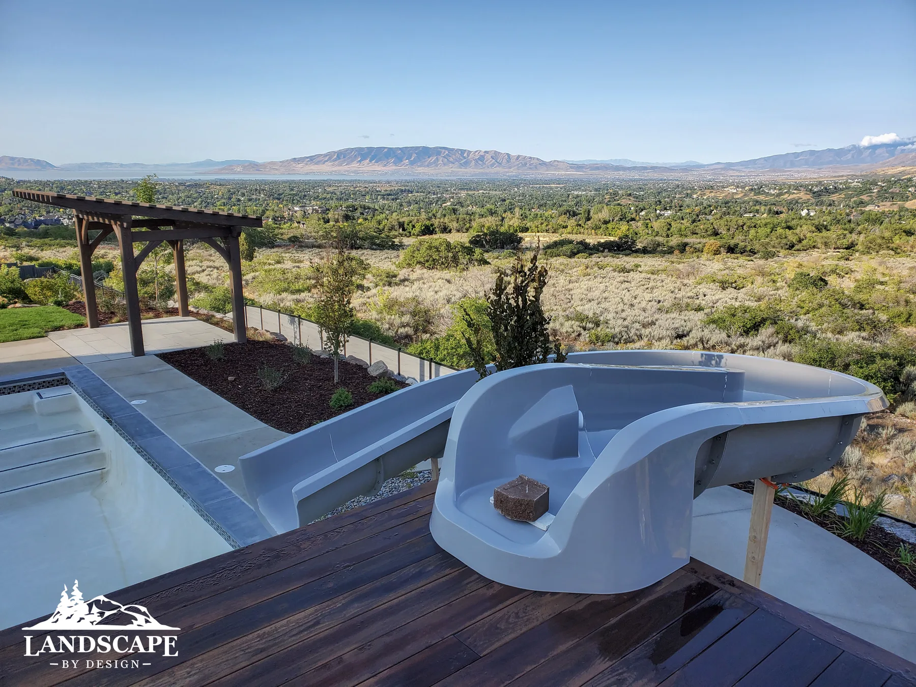 Craft/Water/Pools/Slide Overlooking Valley