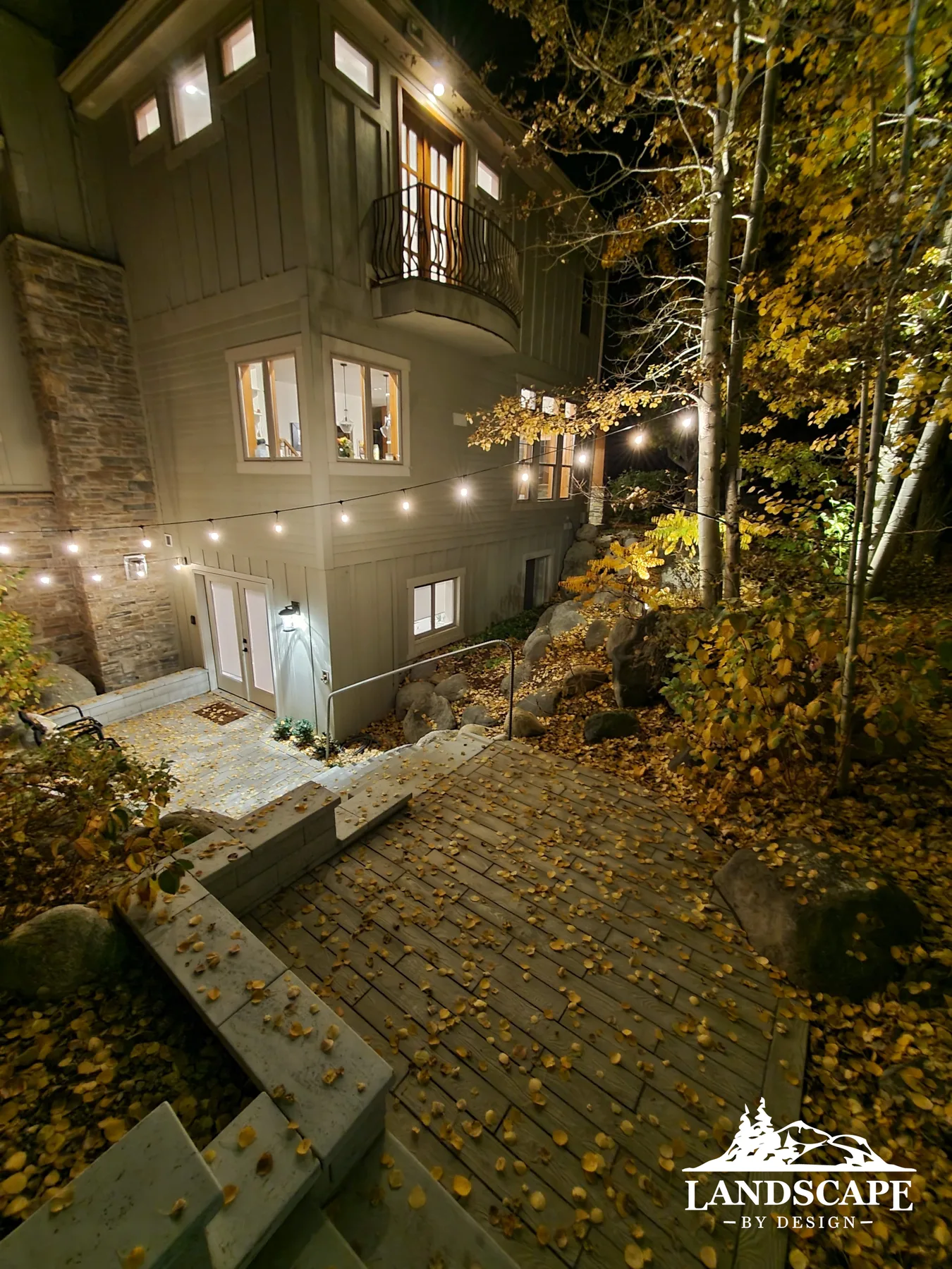 Basement Entry With Lights