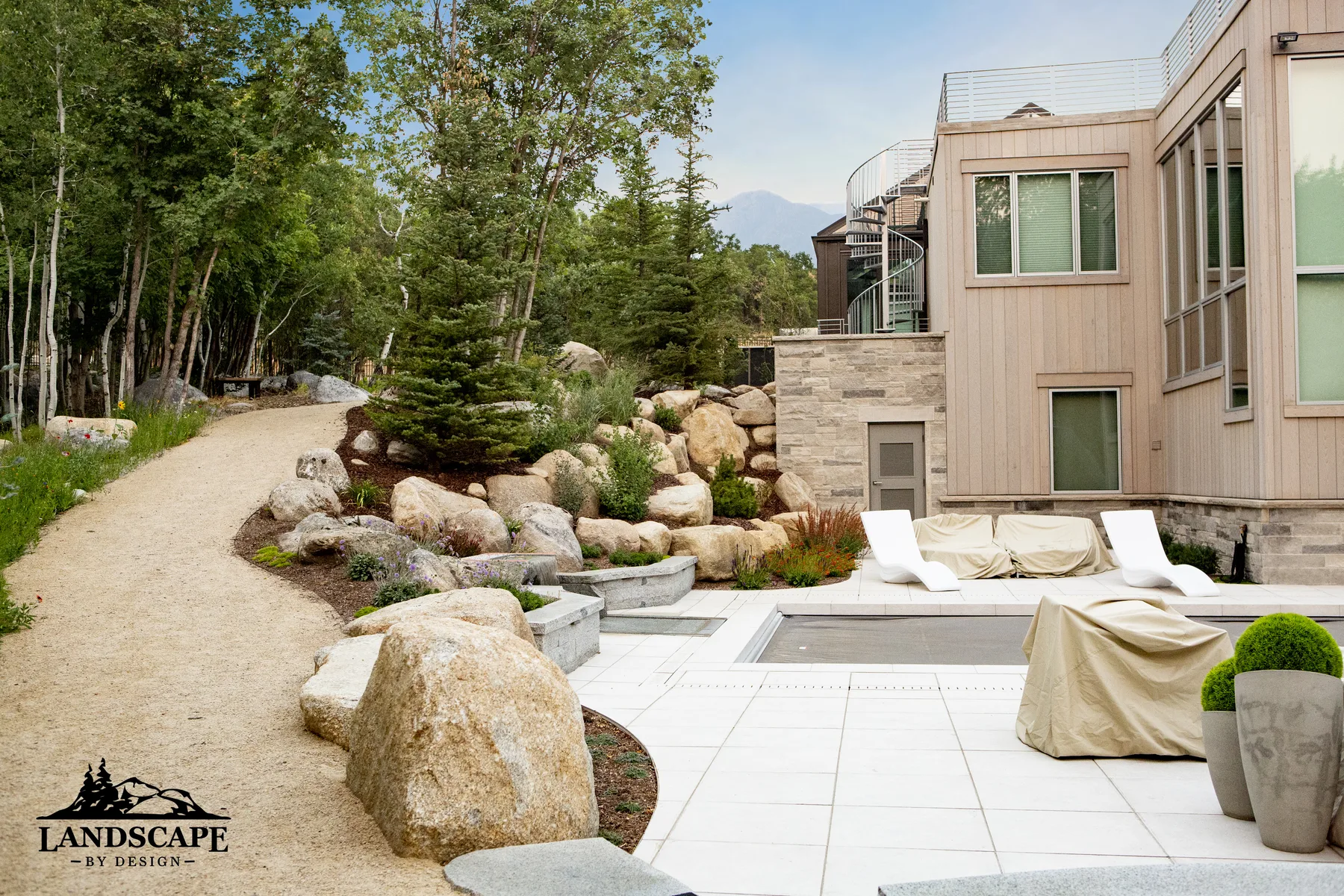 Pavers And Gravel Path