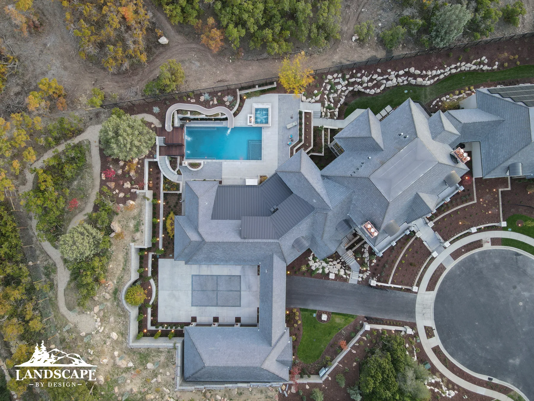 Overhead View Of Landscape