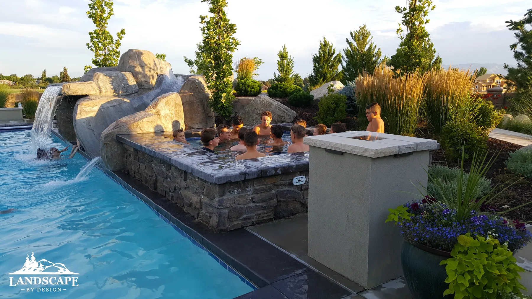 People In Hot Tub