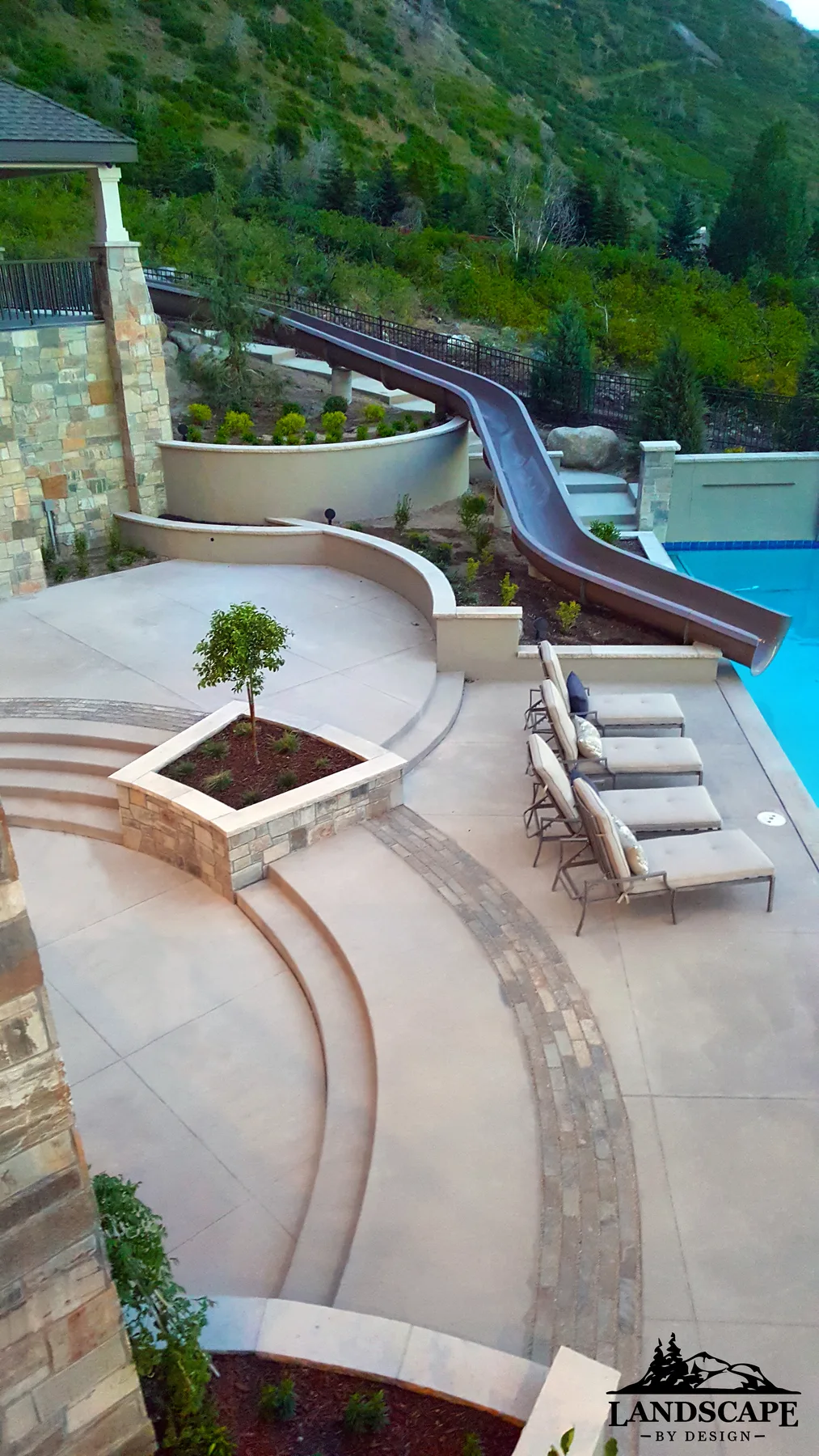 Poolside Hardscape