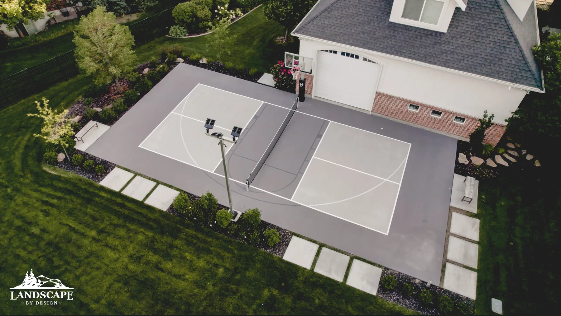 Aerial View Of Sport Court