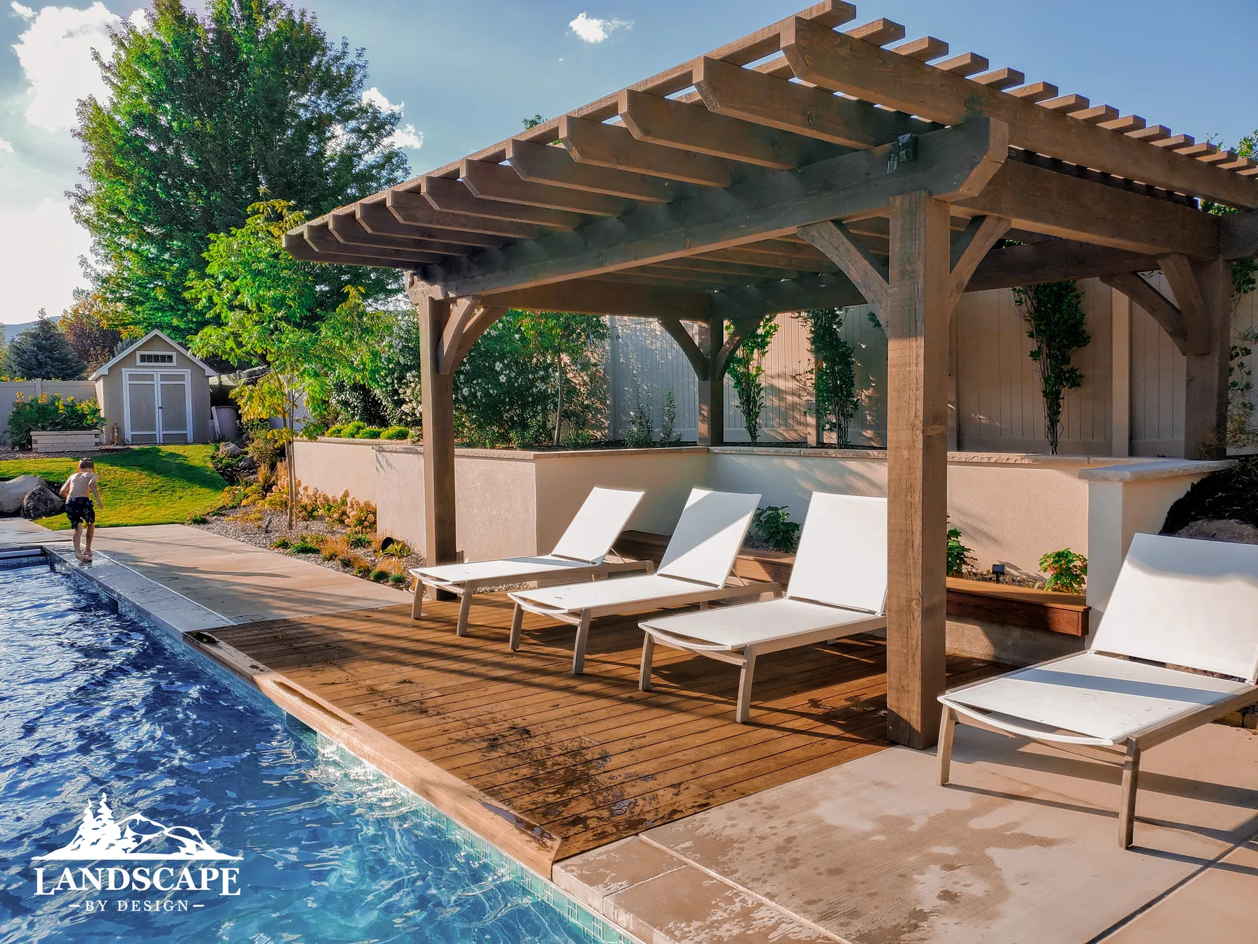 Poolside Pergola
